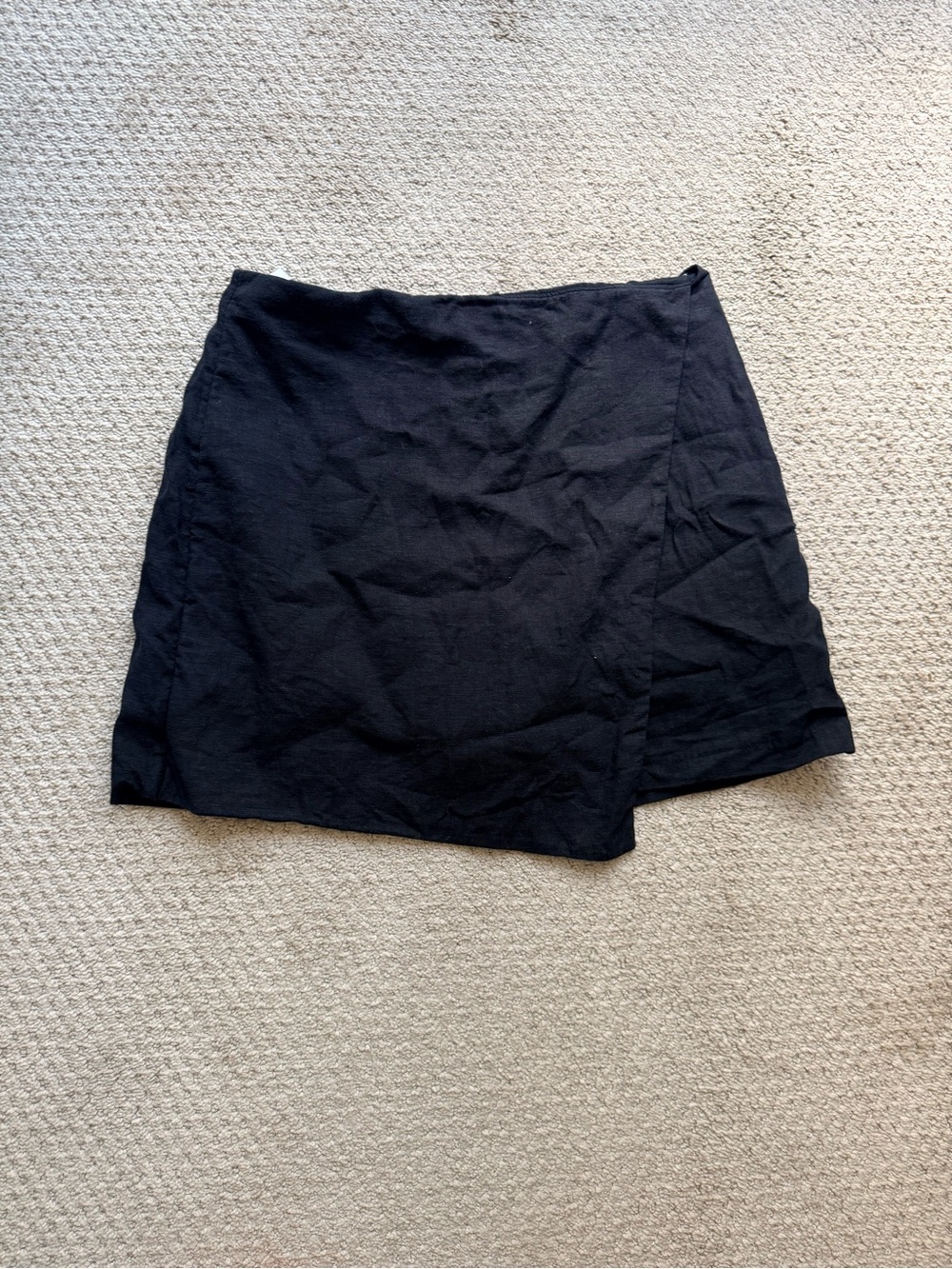 Abercrombie & Fitch Black Wrap Mini Skirt